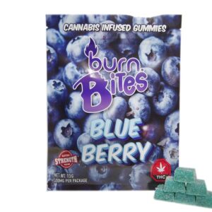 Burn Bites THC Gummy Blueberry 500mg
